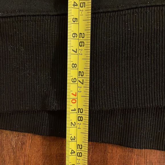 Longer Black Crewneck Tunic Sweatshirt Old Navy Large - Picture 2 of 7